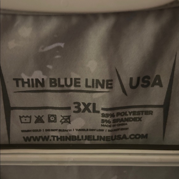 Thin Blue Line Flag Shirt - Picture 3 of 3
